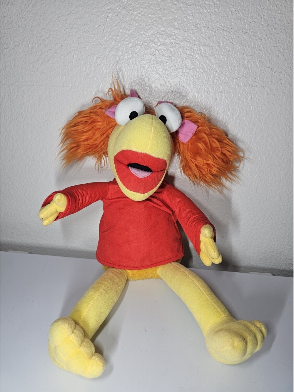 Fraggle Rock Plush Jim Henson Red Shirt Girl Plush 2017 Toy Factory 14" Doll